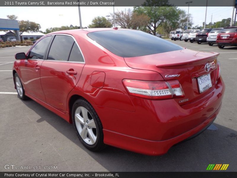 Barcelona Red Metallic / Dark Charcoal 2011 Toyota Camry SE