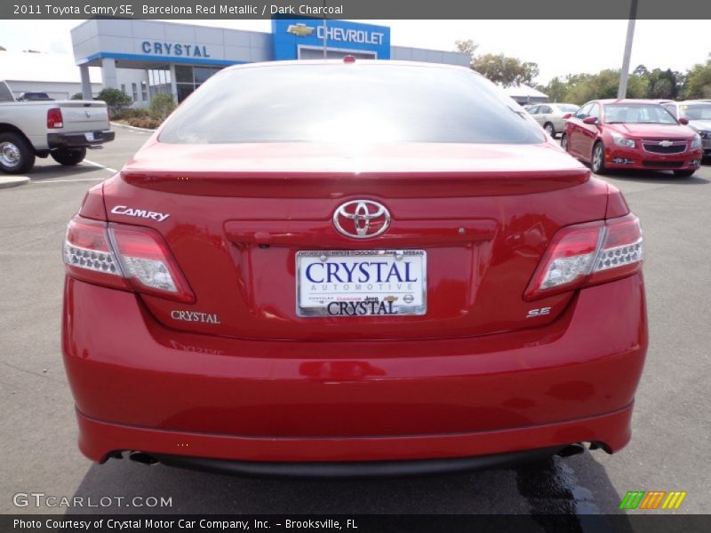 Barcelona Red Metallic / Dark Charcoal 2011 Toyota Camry SE