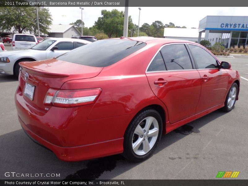 Barcelona Red Metallic / Dark Charcoal 2011 Toyota Camry SE