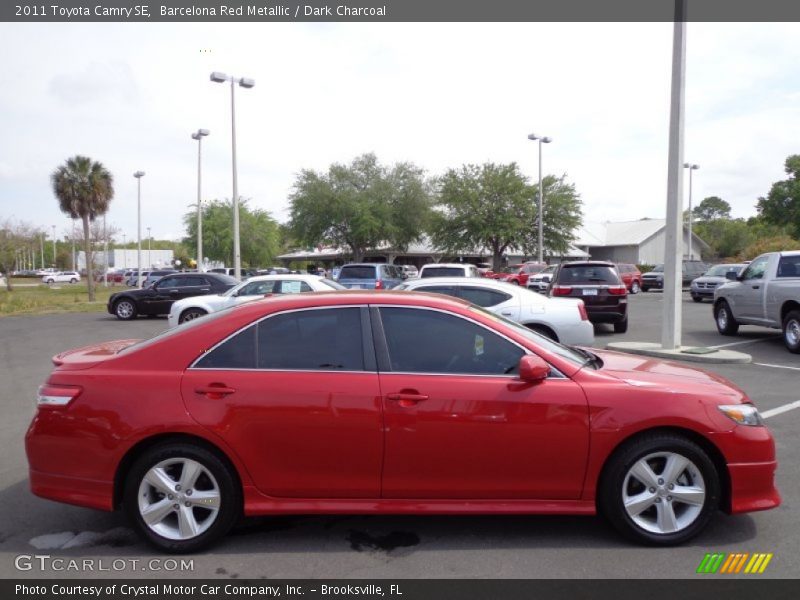 Barcelona Red Metallic / Dark Charcoal 2011 Toyota Camry SE