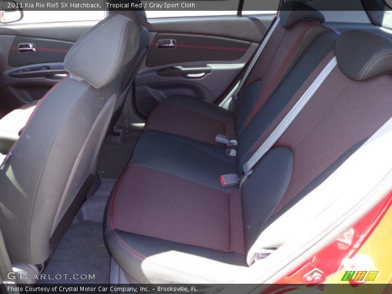 Tropical Red / Gray Sport Cloth 2011 Kia Rio Rio5 SX Hatchback