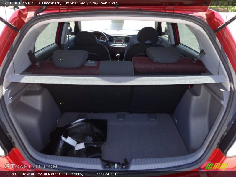 Tropical Red / Gray Sport Cloth 2011 Kia Rio Rio5 SX Hatchback