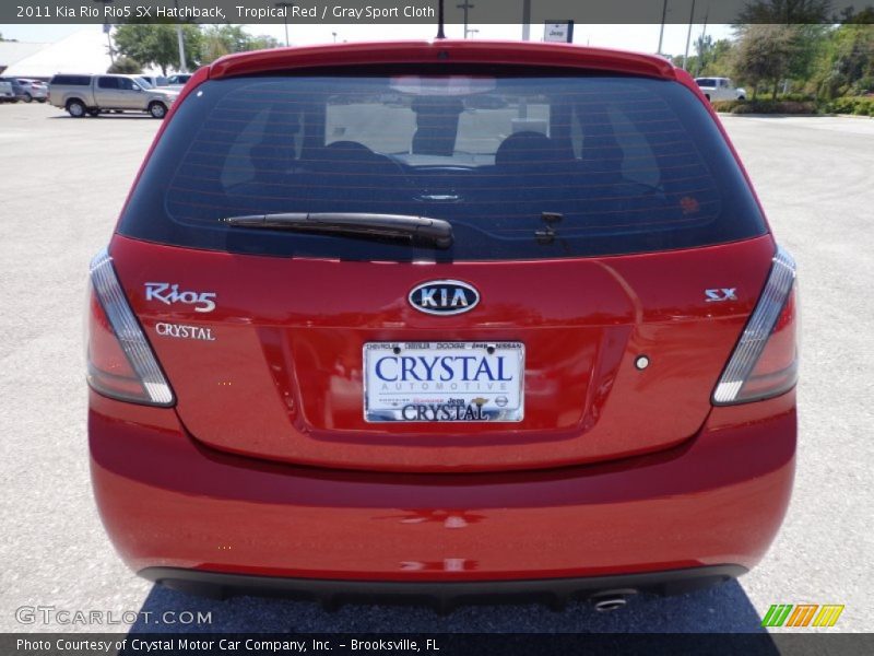 Tropical Red / Gray Sport Cloth 2011 Kia Rio Rio5 SX Hatchback