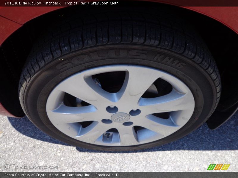 Tropical Red / Gray Sport Cloth 2011 Kia Rio Rio5 SX Hatchback