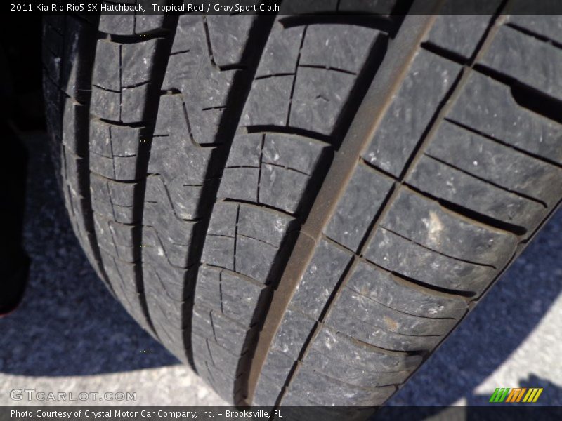 Tropical Red / Gray Sport Cloth 2011 Kia Rio Rio5 SX Hatchback