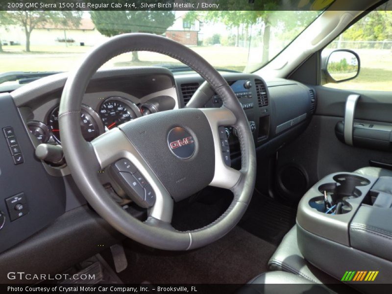 Silver Birch Metallic / Ebony 2009 GMC Sierra 1500 SLE Regular Cab 4x4