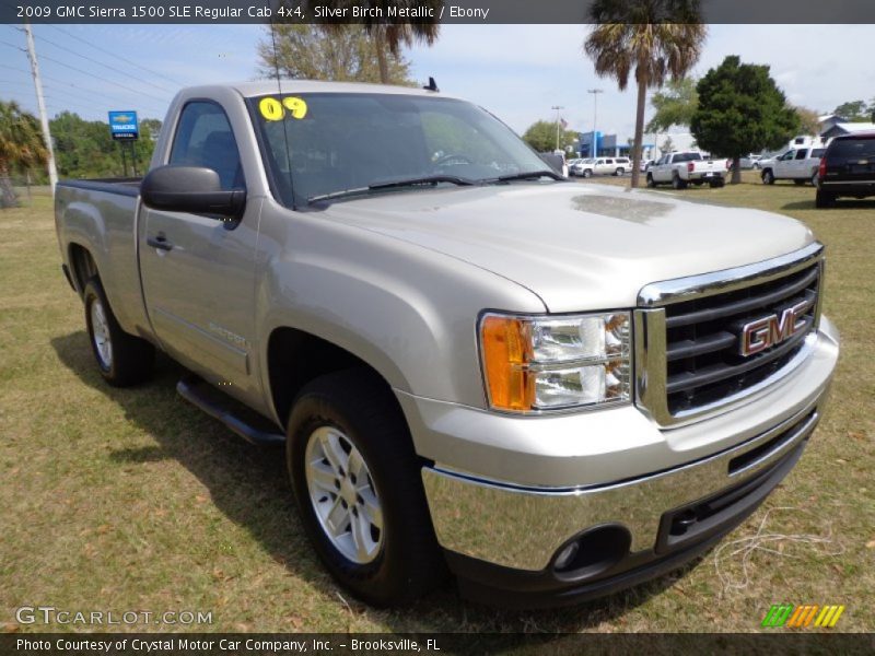 Front 3/4 View of 2009 Sierra 1500 SLE Regular Cab 4x4