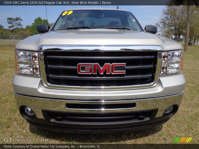 Silver Birch Metallic / Ebony 2009 GMC Sierra 1500 SLE Regular Cab 4x4