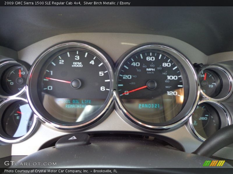 Silver Birch Metallic / Ebony 2009 GMC Sierra 1500 SLE Regular Cab 4x4