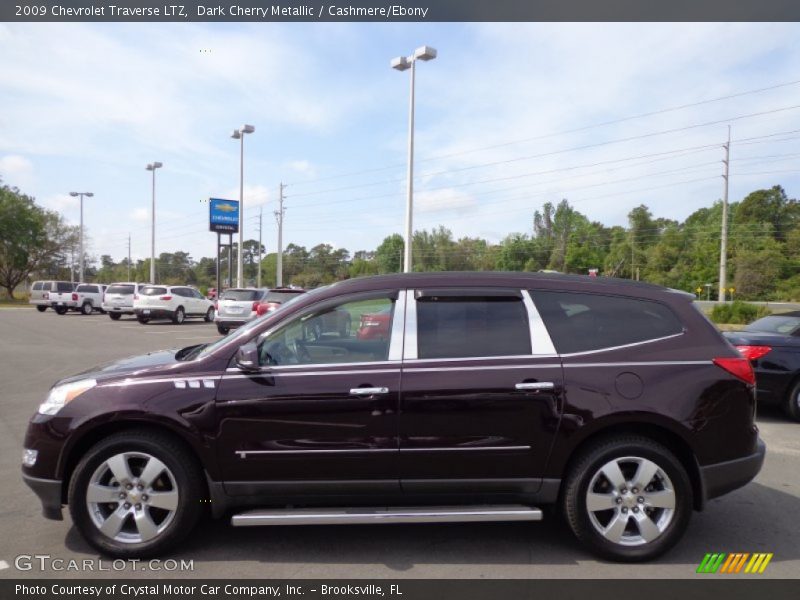 Dark Cherry Metallic / Cashmere/Ebony 2009 Chevrolet Traverse LTZ