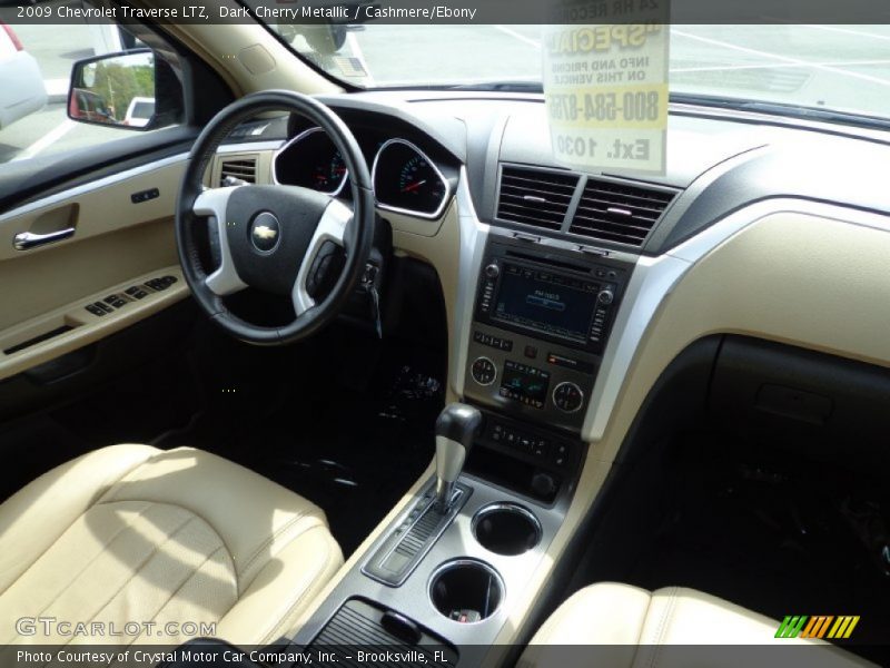 Dark Cherry Metallic / Cashmere/Ebony 2009 Chevrolet Traverse LTZ