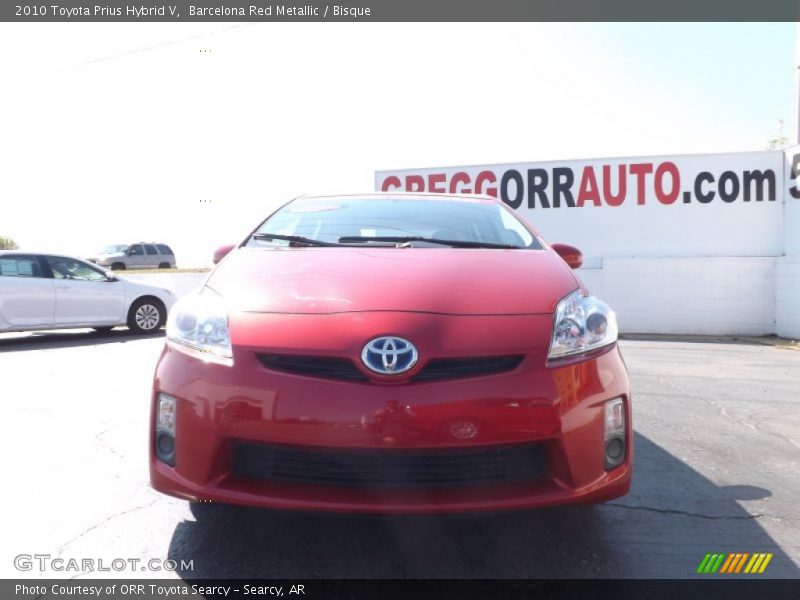 Barcelona Red Metallic / Bisque 2010 Toyota Prius Hybrid V