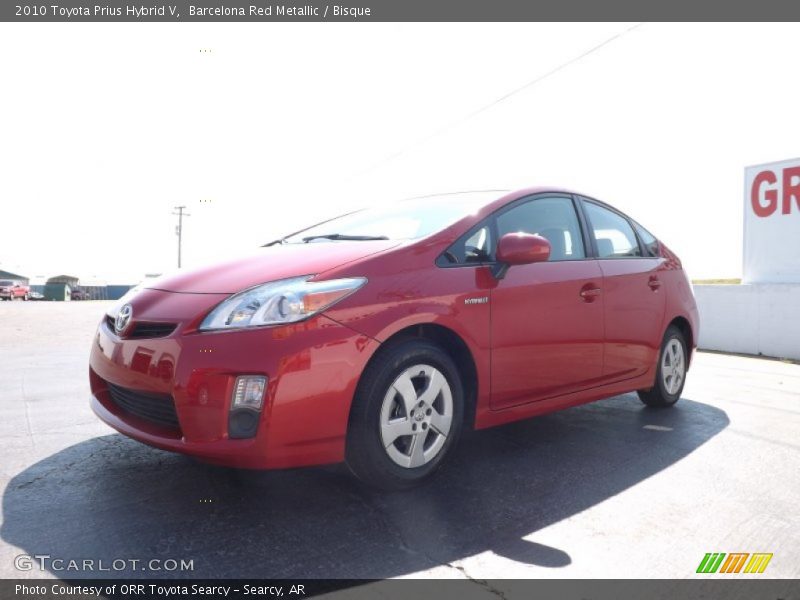 Barcelona Red Metallic / Bisque 2010 Toyota Prius Hybrid V