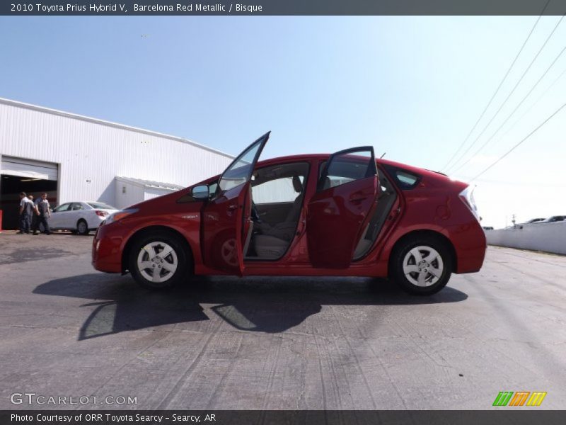Barcelona Red Metallic / Bisque 2010 Toyota Prius Hybrid V