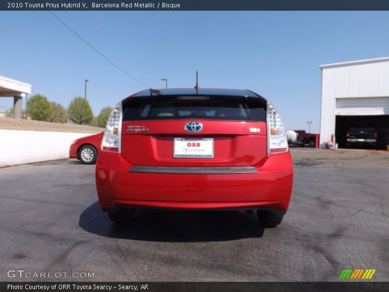 Barcelona Red Metallic / Bisque 2010 Toyota Prius Hybrid V