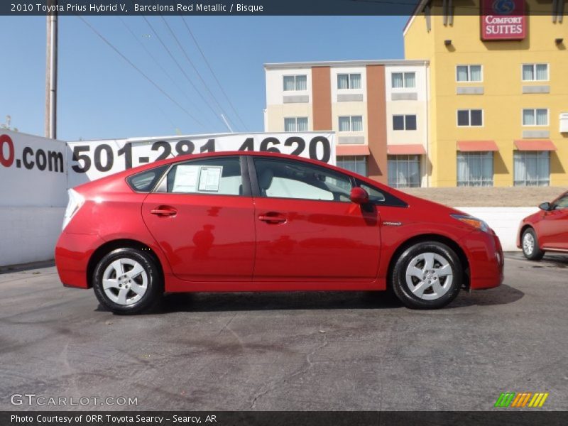 Barcelona Red Metallic / Bisque 2010 Toyota Prius Hybrid V