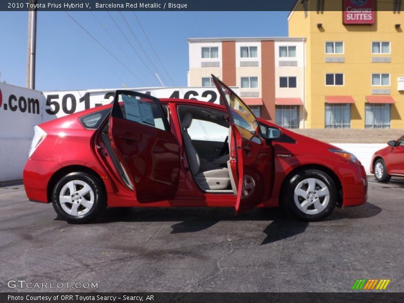 Barcelona Red Metallic / Bisque 2010 Toyota Prius Hybrid V