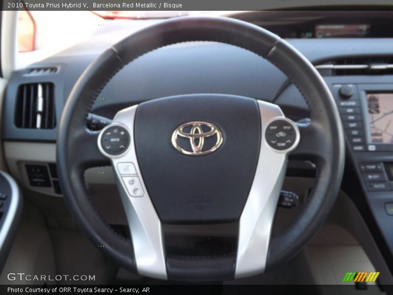 Barcelona Red Metallic / Bisque 2010 Toyota Prius Hybrid V