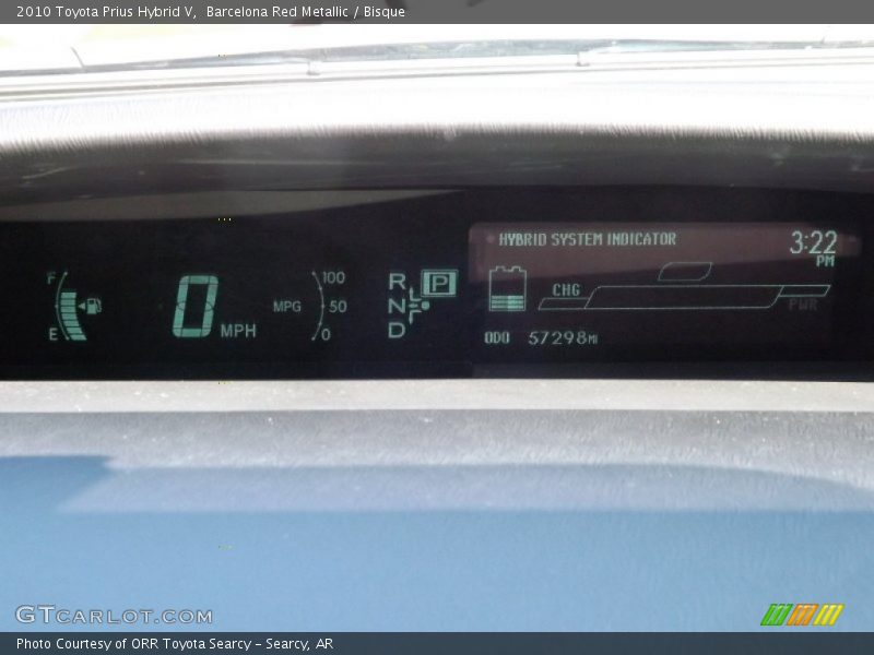 Barcelona Red Metallic / Bisque 2010 Toyota Prius Hybrid V