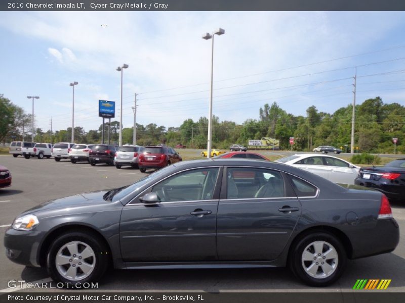 Cyber Gray Metallic / Gray 2010 Chevrolet Impala LT