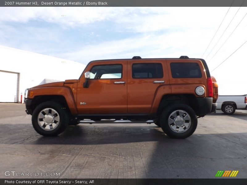 Desert Orange Metallic / Ebony Black 2007 Hummer H3