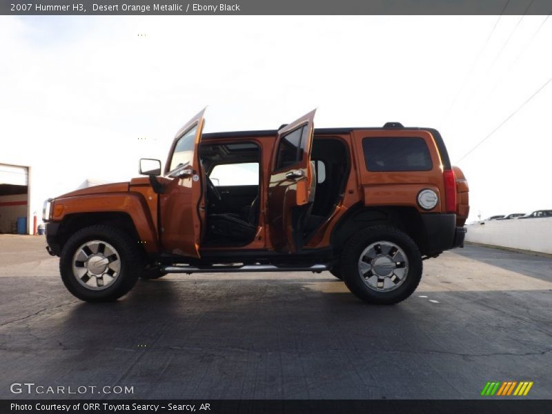 Desert Orange Metallic / Ebony Black 2007 Hummer H3