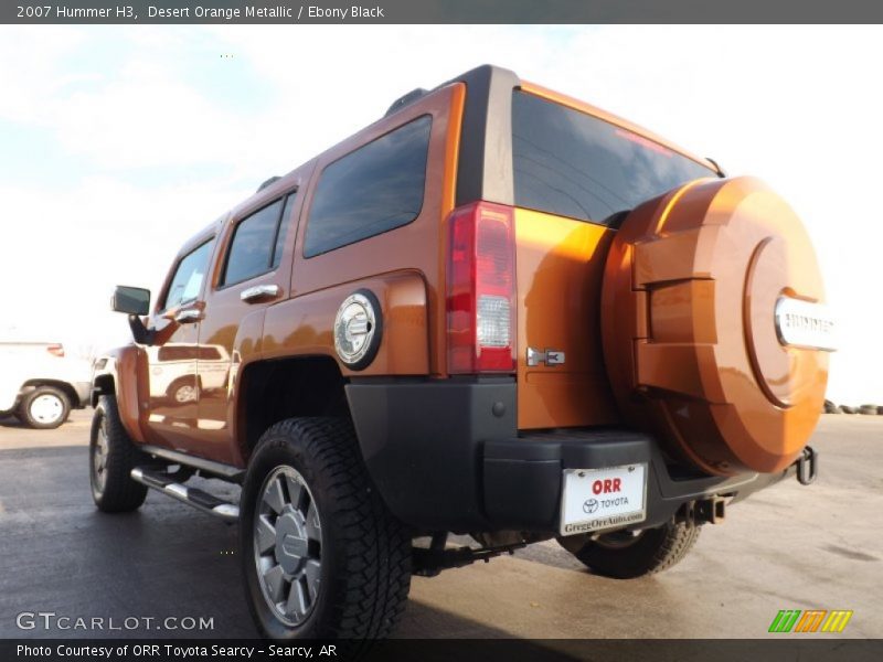 Desert Orange Metallic / Ebony Black 2007 Hummer H3