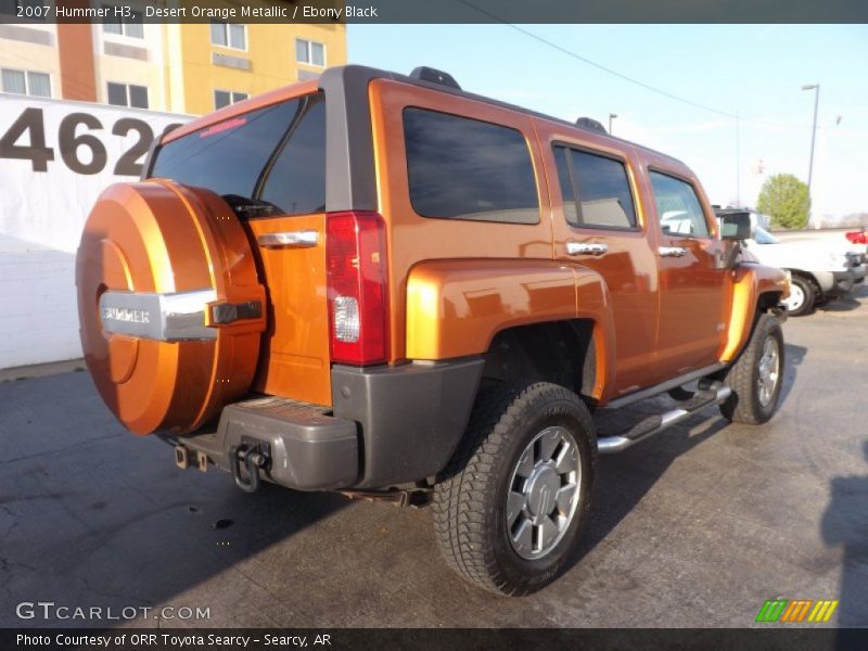 Desert Orange Metallic / Ebony Black 2007 Hummer H3