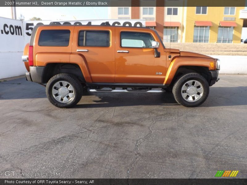 Desert Orange Metallic / Ebony Black 2007 Hummer H3
