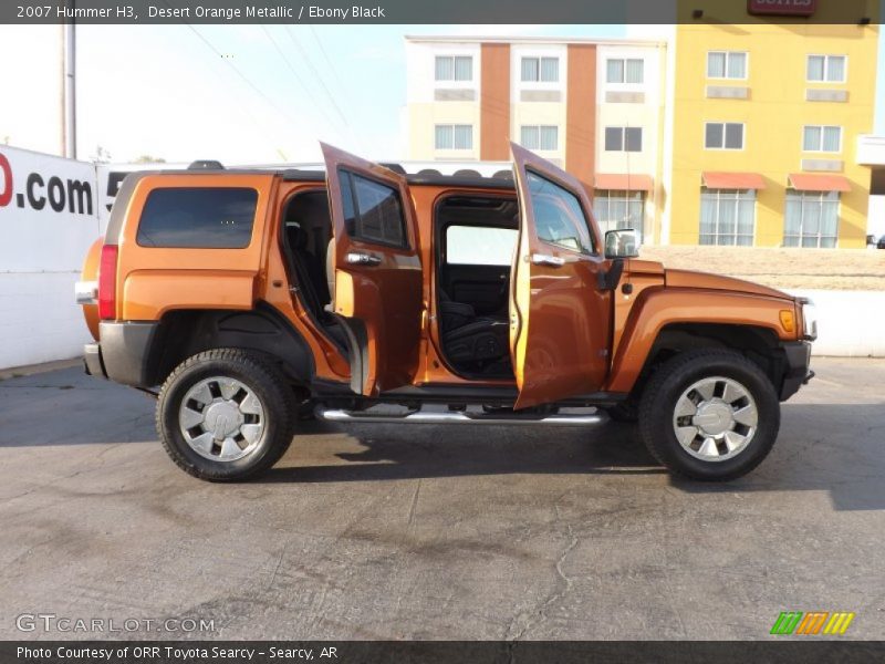 Desert Orange Metallic / Ebony Black 2007 Hummer H3