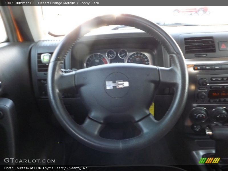 Desert Orange Metallic / Ebony Black 2007 Hummer H3