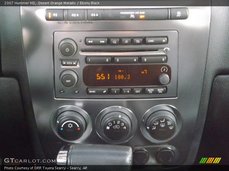 Desert Orange Metallic / Ebony Black 2007 Hummer H3