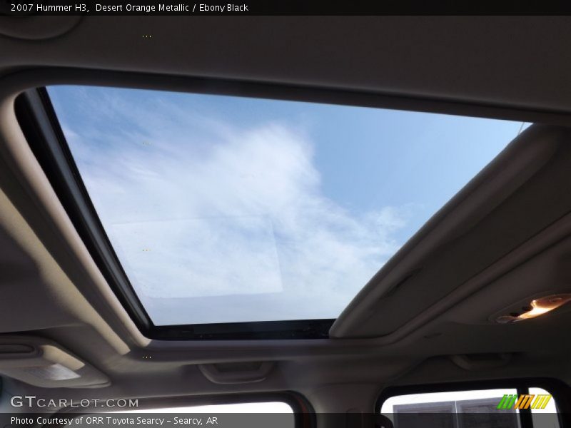 Desert Orange Metallic / Ebony Black 2007 Hummer H3