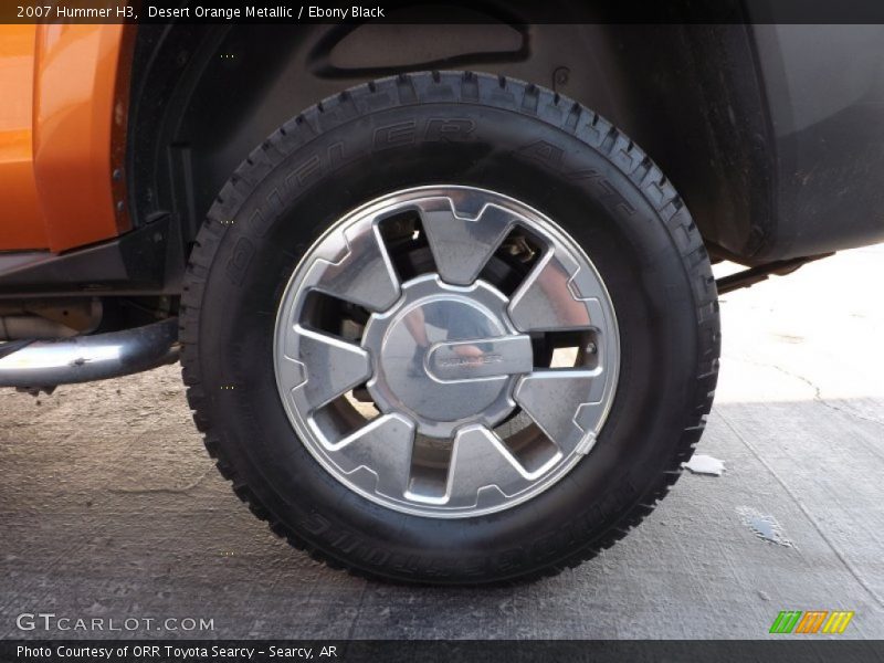 Desert Orange Metallic / Ebony Black 2007 Hummer H3