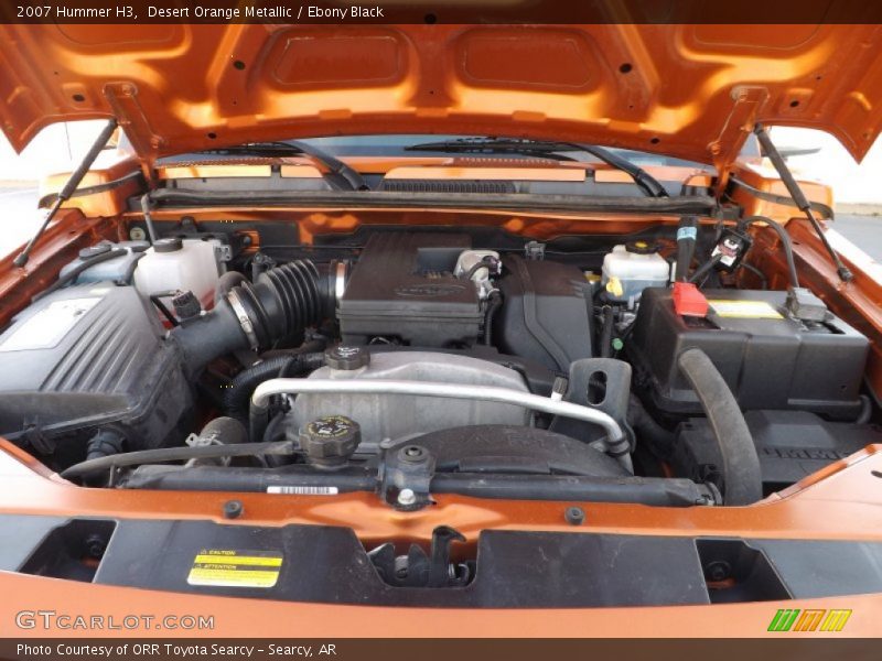 Desert Orange Metallic / Ebony Black 2007 Hummer H3
