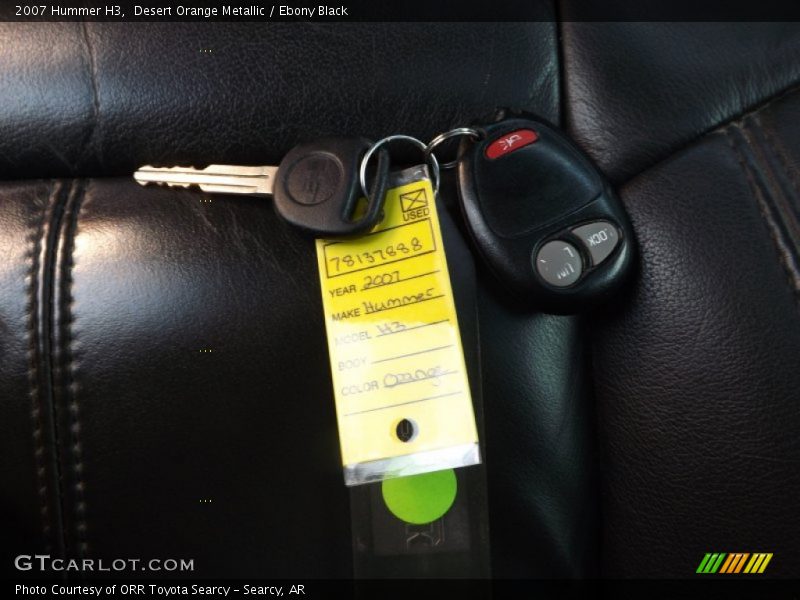 Desert Orange Metallic / Ebony Black 2007 Hummer H3