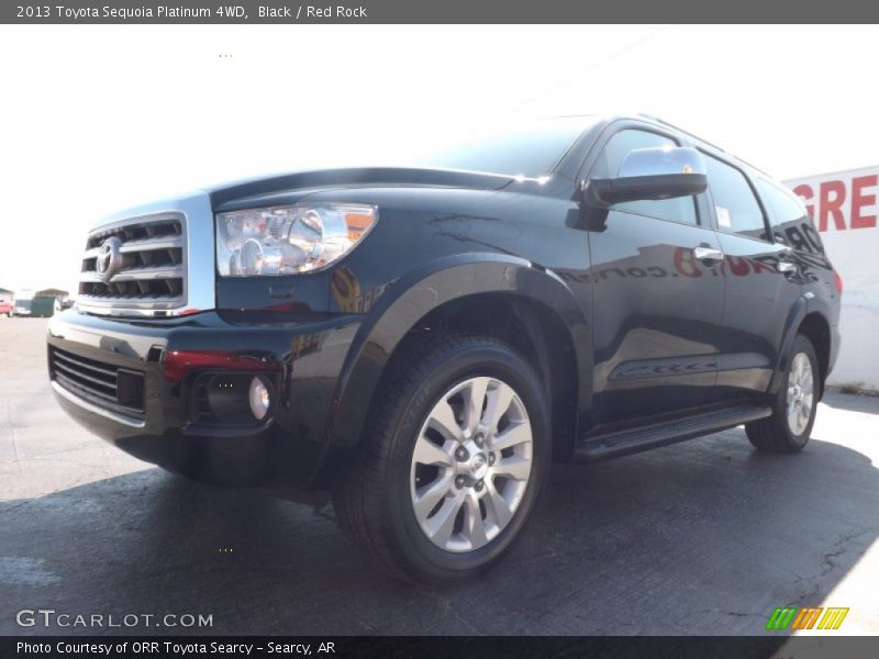 Black / Red Rock 2013 Toyota Sequoia Platinum 4WD