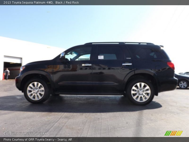 Black / Red Rock 2013 Toyota Sequoia Platinum 4WD