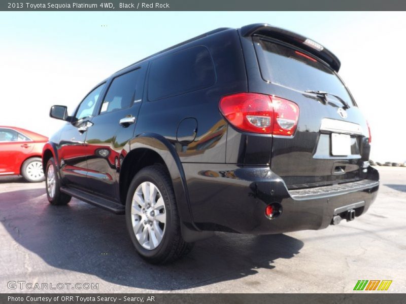 Black / Red Rock 2013 Toyota Sequoia Platinum 4WD
