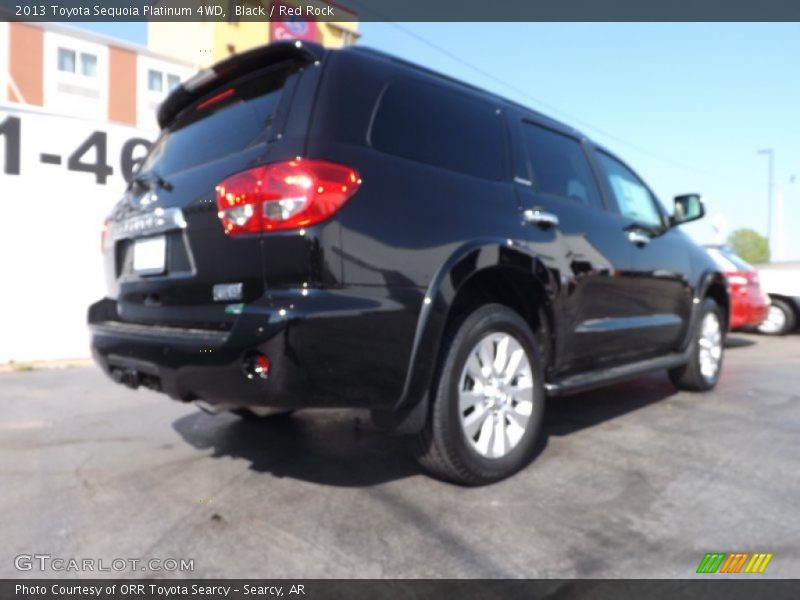 Black / Red Rock 2013 Toyota Sequoia Platinum 4WD