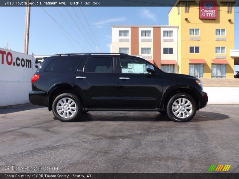 Black / Red Rock 2013 Toyota Sequoia Platinum 4WD