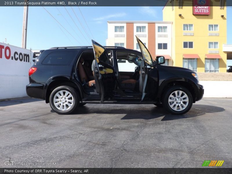 Black / Red Rock 2013 Toyota Sequoia Platinum 4WD