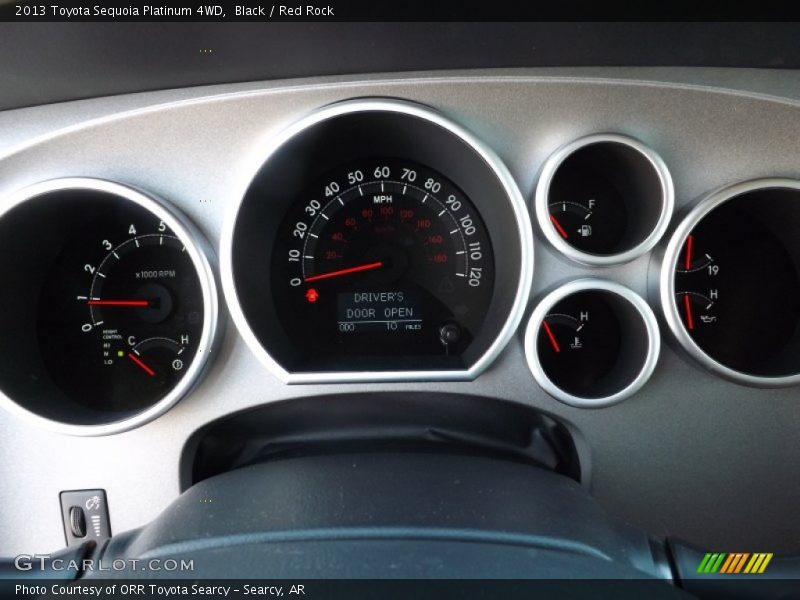 Black / Red Rock 2013 Toyota Sequoia Platinum 4WD