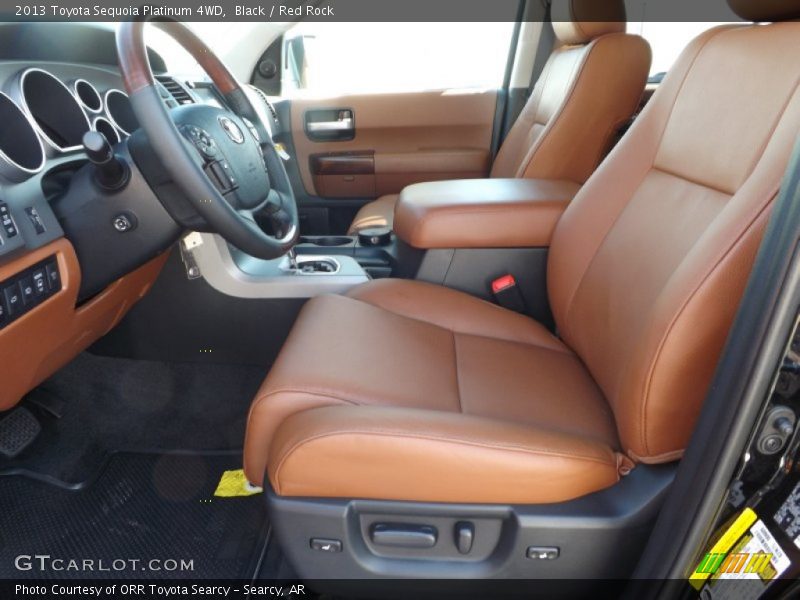Black / Red Rock 2013 Toyota Sequoia Platinum 4WD
