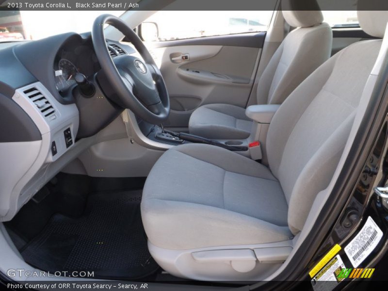  2013 Corolla L Ash Interior
