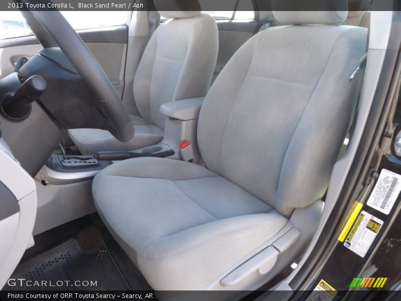 Front Seat of 2013 Corolla L