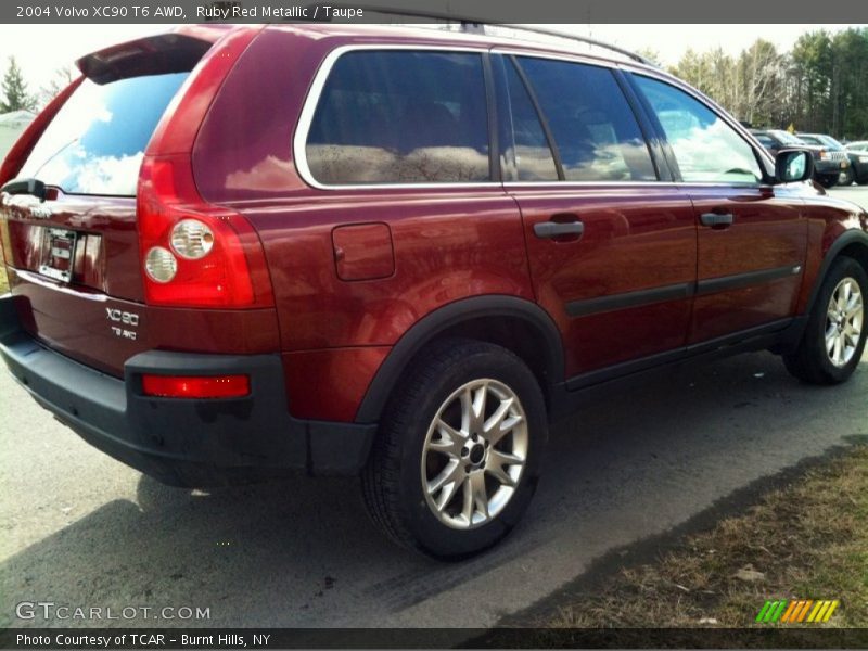 Ruby Red Metallic / Taupe 2004 Volvo XC90 T6 AWD