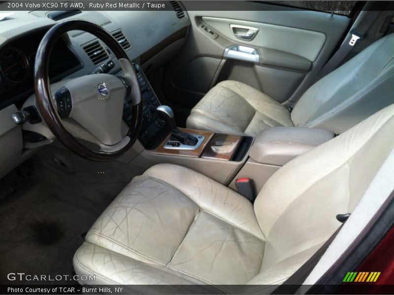 Ruby Red Metallic / Taupe 2004 Volvo XC90 T6 AWD