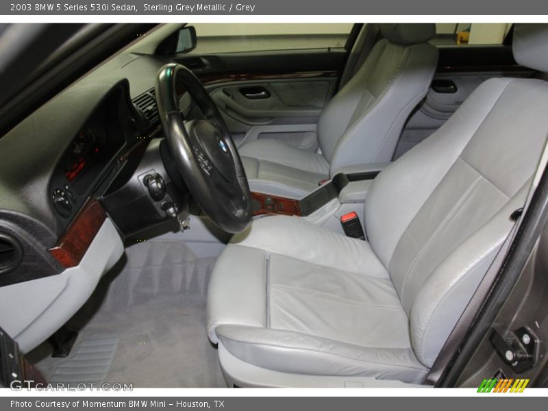  2003 5 Series 530i Sedan Grey Interior