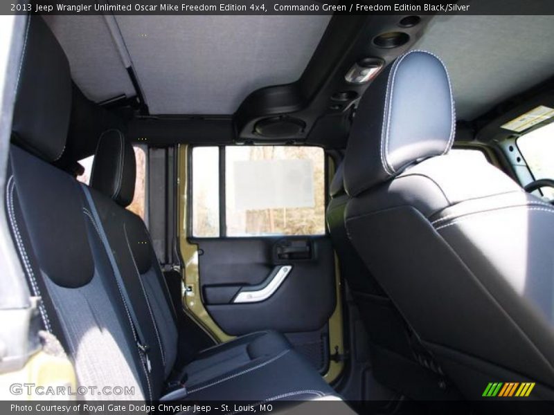 Rear Seat of 2013 Wrangler Unlimited Oscar Mike Freedom Edition 4x4